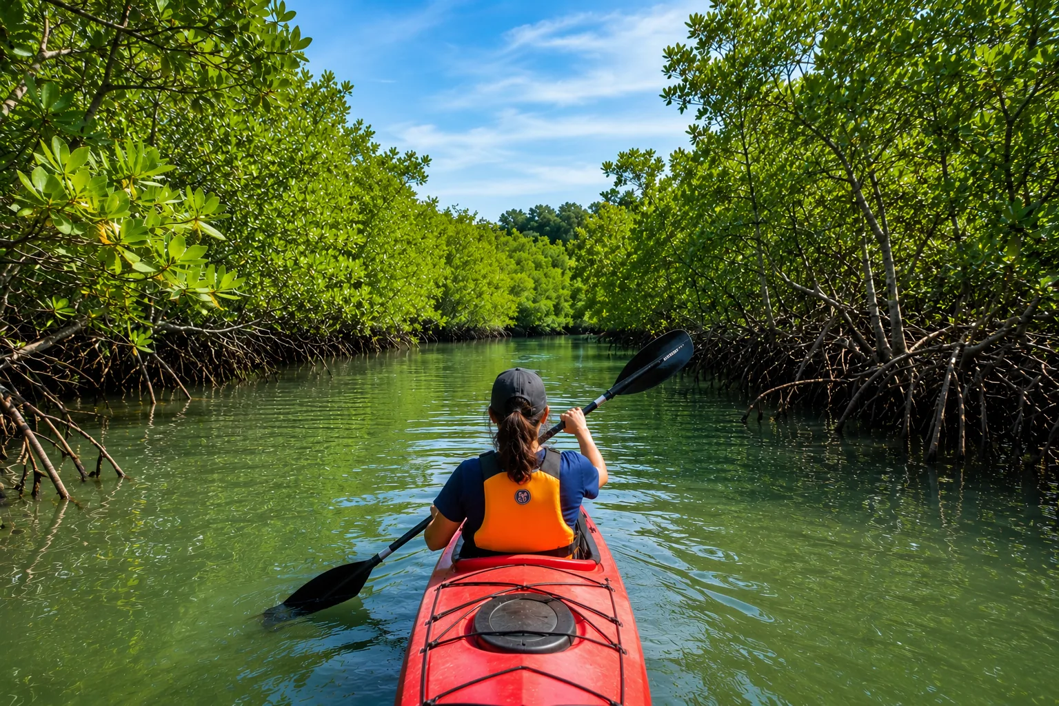 Mangrove kayaking experience in Coastal Karnataka