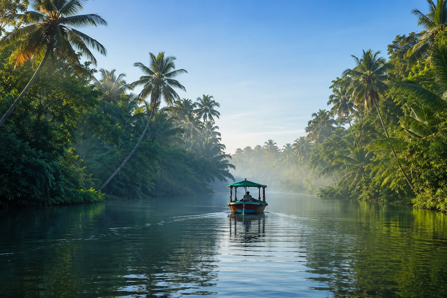 Honnavar backwaters in Coastal Karnataka