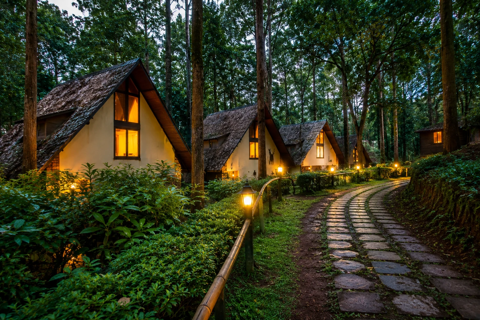 Forest cottages in North Coorg